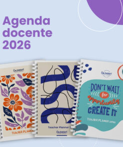 Agenda docente x 8 cursos (inglés o español)